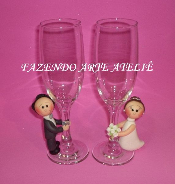 TAÇA PARA BRINDE DOS NOIVOS