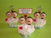 LEMBRANÇINHAS PARA CASAMENTO - NOIVINHOS PORTA RECADOS